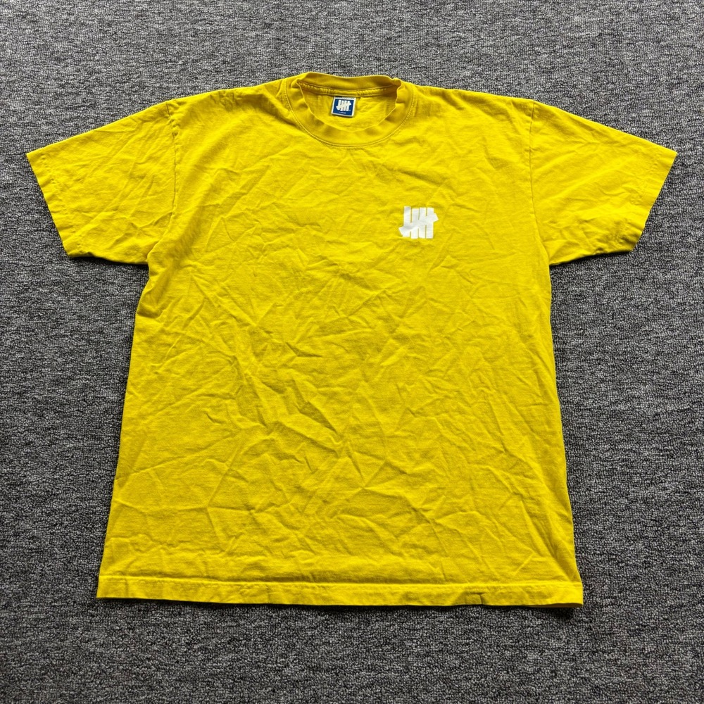 Undefeated 5 Strikes Lakers Colorway Graphic Yellow Streetwear T-Shirt Large
